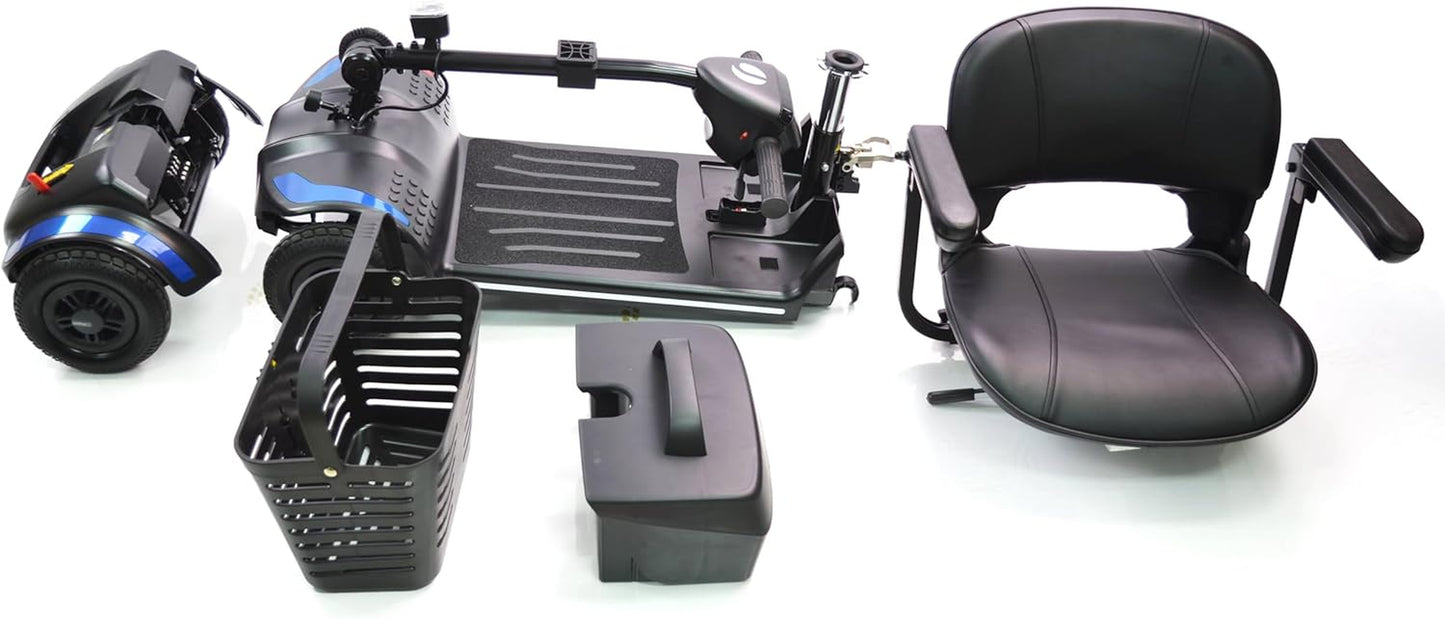 Journey Adventure Mobility Scooter – Lightweight, Electric, Motorized Travel Scooter for Adults & Seniors – Red