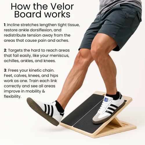 MobilEase™ 2-in-1 Balance + Portable Wooden Slant Board