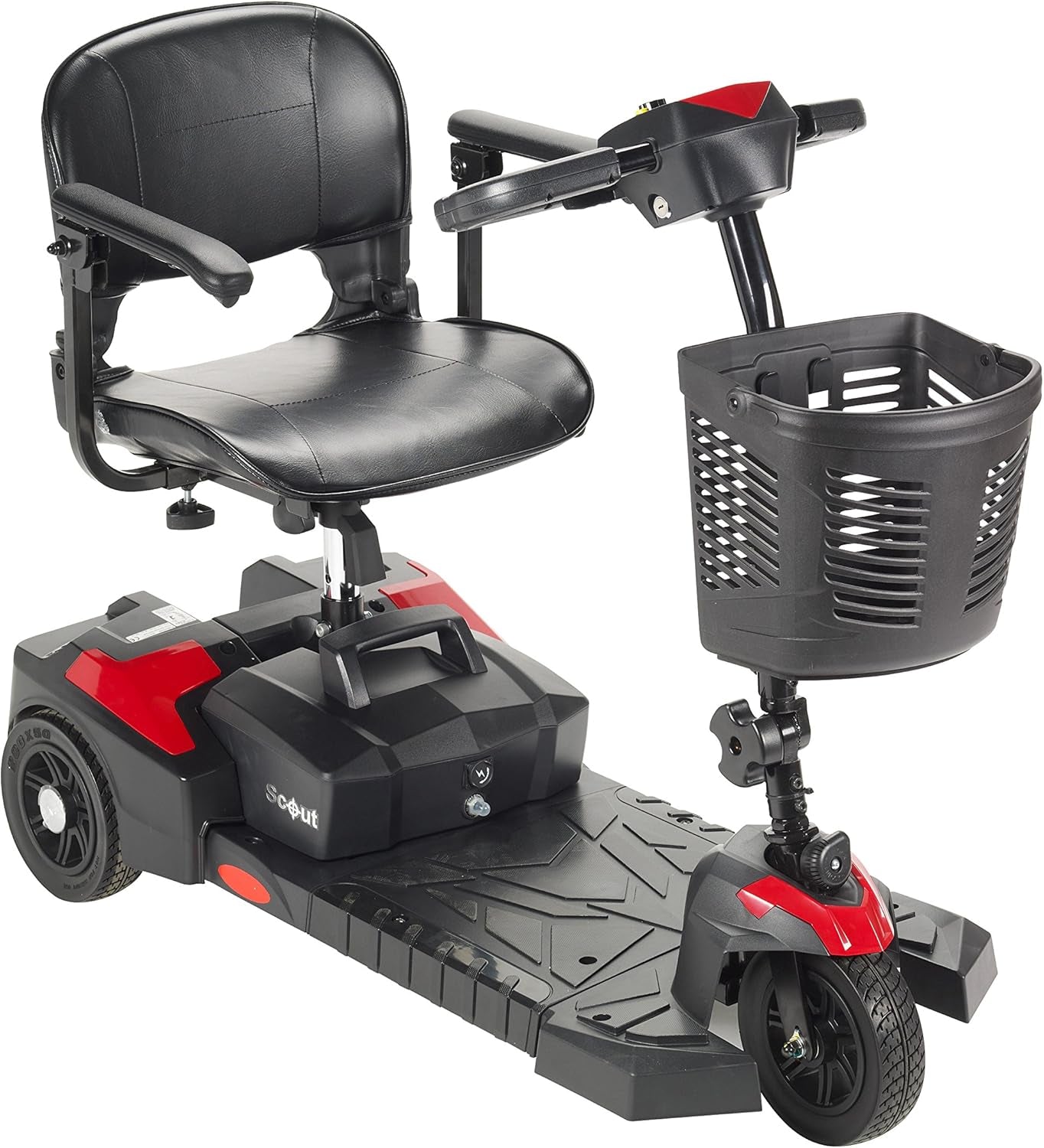 Spitfire Scout 3 Compact Travel Scooter, 3-Wheel, Red/Blue