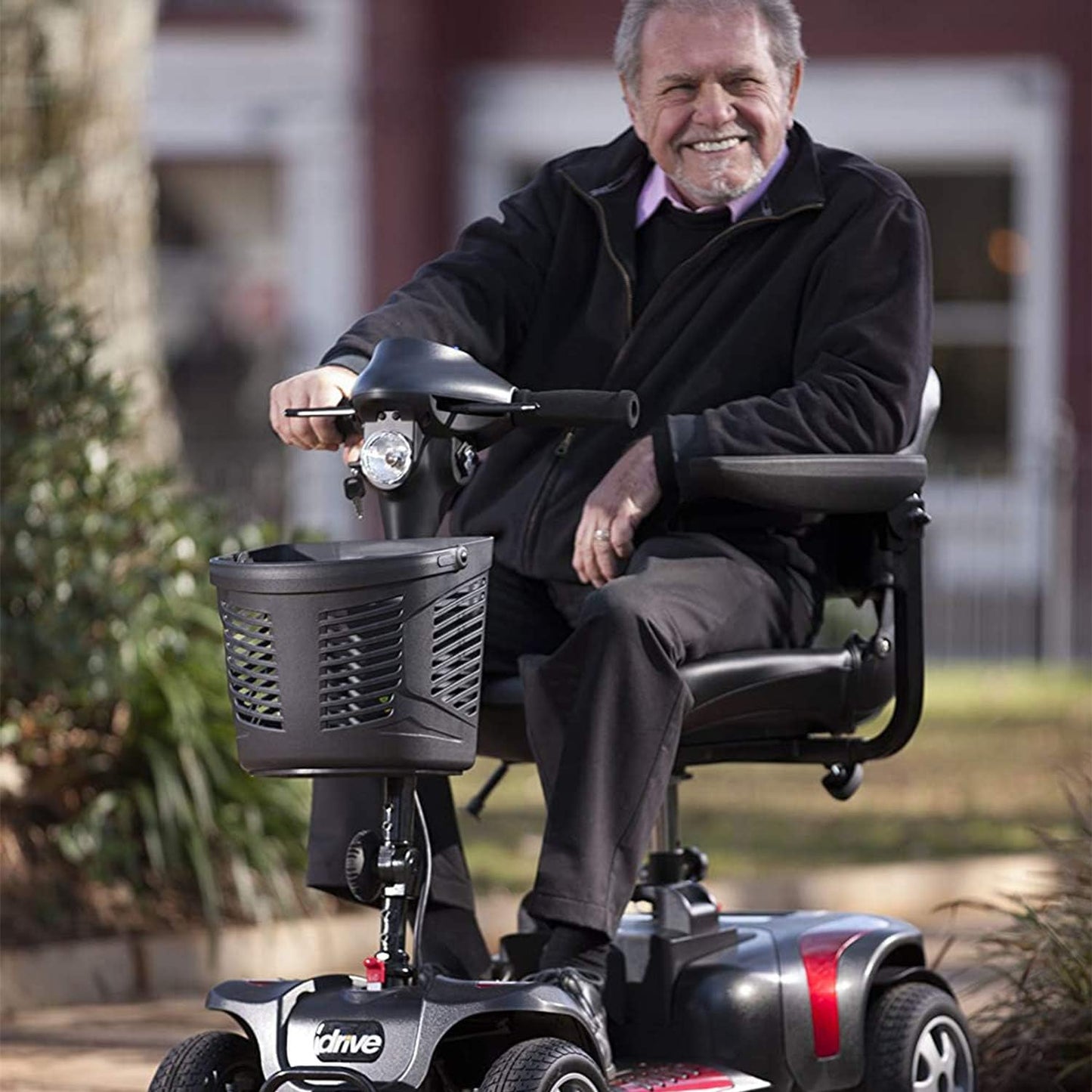 Phoenix LT 4 Wheel Mobility Scooter 350Lb Weight Cap New Model, Red/Blue/Grey