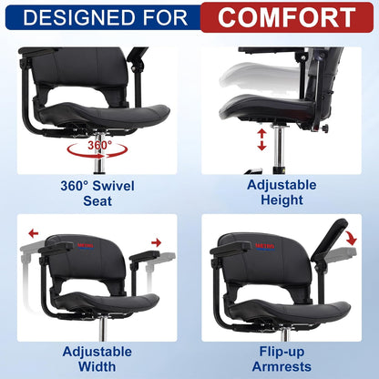 Mobility Scooters for Adults, 4 Wheel Powered Mobility Scooters, Electric Scooter for Seniors Folding Mobility Scooter Lightweight 10 Miles Long Travel Range Blue