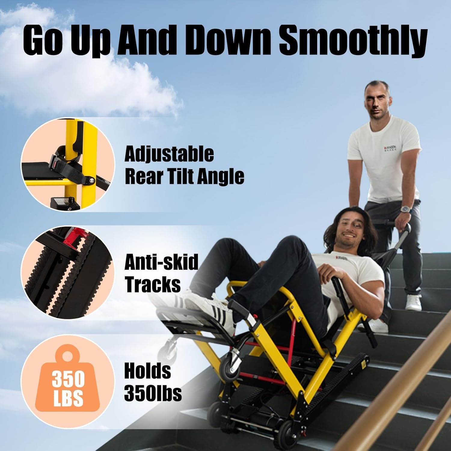 Power Wheelchair Equipped with Light, Adjustable Speed,Load Capacity 350LBS