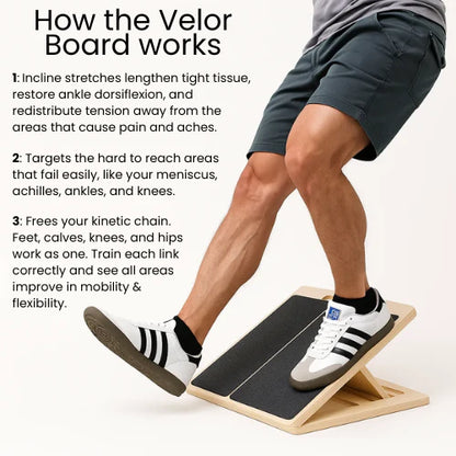 MobilEase™ 2-in-1 Balance + Portable Wooden Slant Board