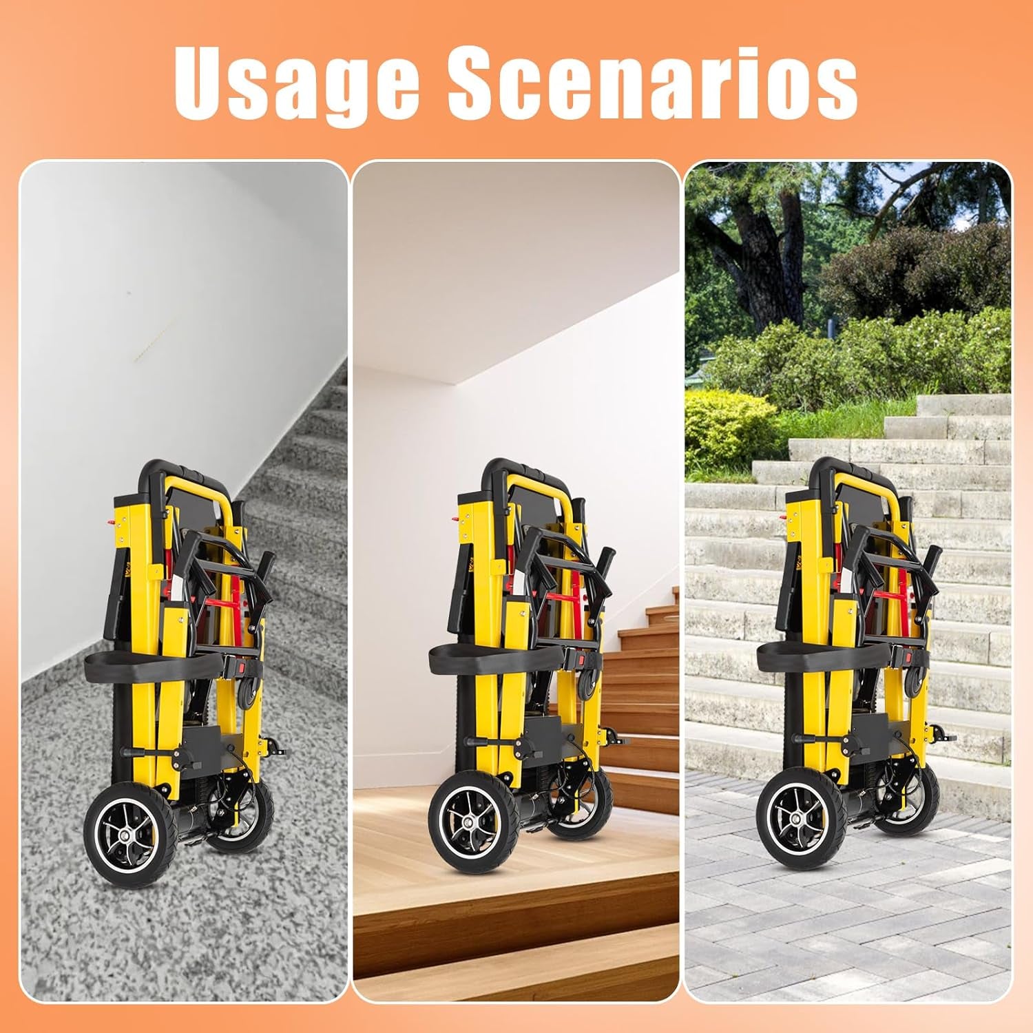 Power Wheelchair Equipped with Light, Adjustable Speed,Load Capacity 350LBS